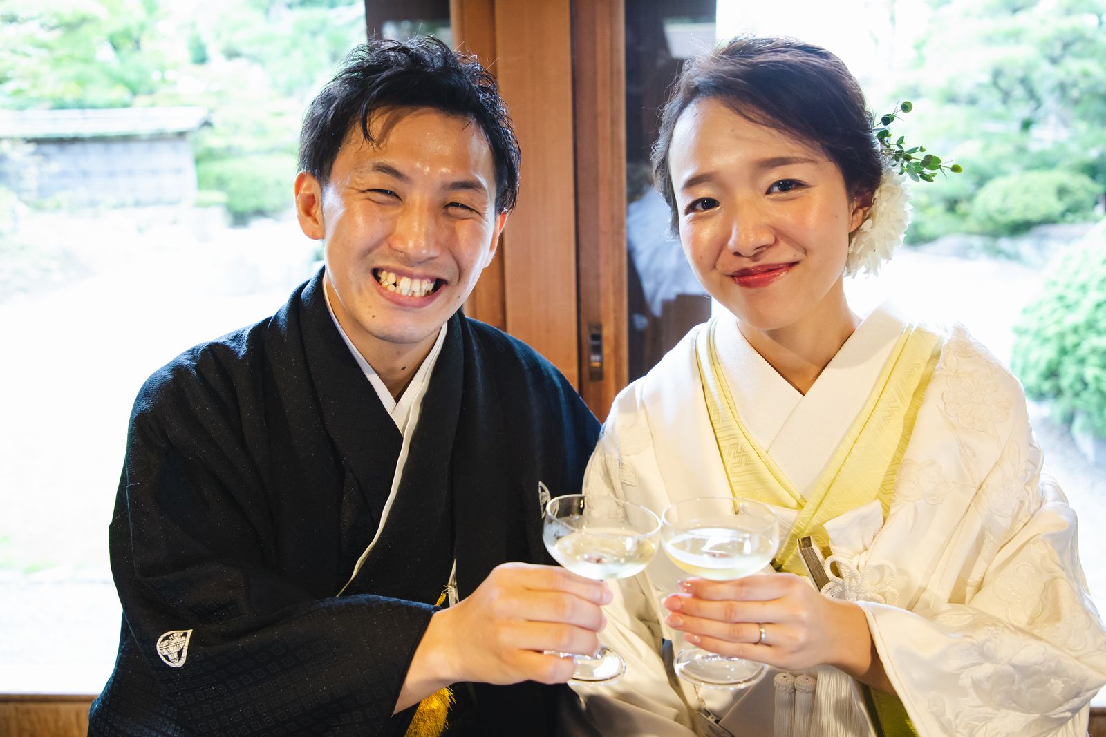 香川県高松市の結婚式場ザ・ガーデンダイニング弓絃葉　乾杯