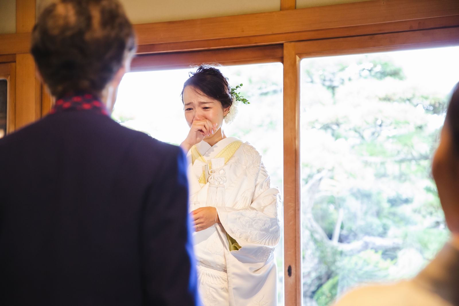 香川県高松市の結婚式場ザ・ガーデンダイニング弓絃葉　祖母と退場