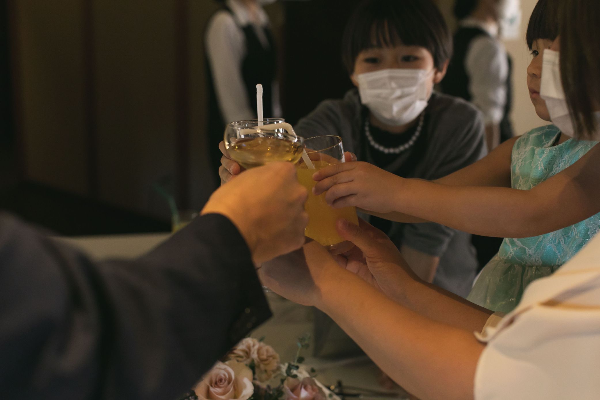香川県高松市の結婚式場ザ・ガーデンダイニング弓絃葉　乾杯